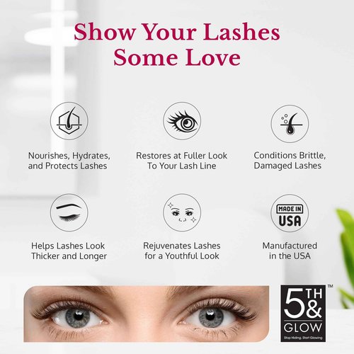Miracle Lash - Serum for Eyelash Growth - Lash Enhancing Serum to Nourish, Hydrate & Strengthen Lashes – Helps Brittle, Damaged Lashes Look Thicker, Fuller & Longer – Gentle Formula