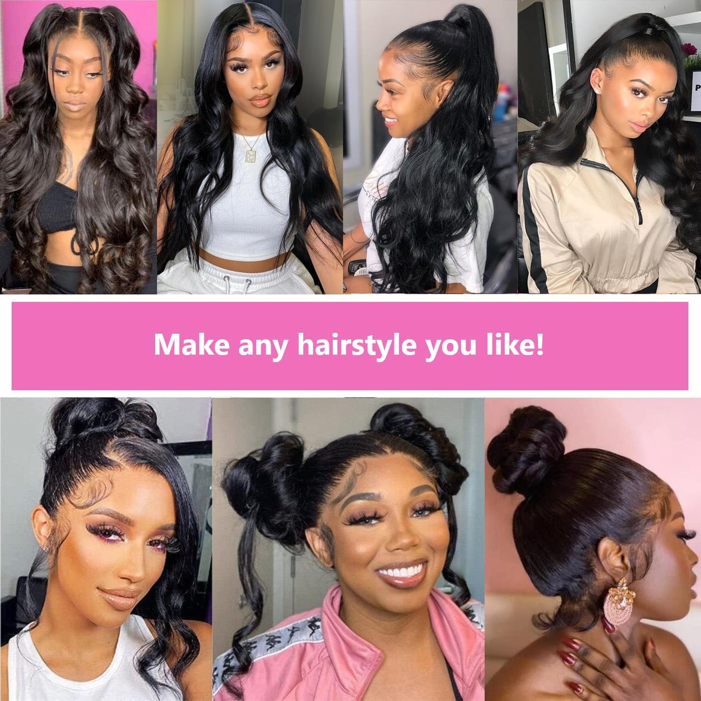 Kloiynj 360 Lace Front Wigs - 220% Density Body Wave HD Lace Front Wigs - Brazilian Virgin 16 Inch - Full Lace Wigs Pre Plucked with Baby Hair - Natural Color