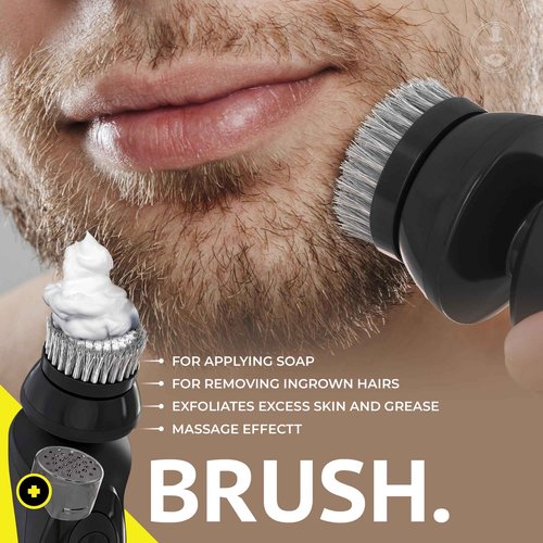 7-in-1 Electric Razor for Men with USB Charging Station - Shaver with Floating 8 Contouring Technology and IQ Cleaning Sensor