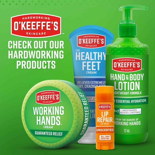 O'Keeffe's Working Hands Hand Cream for Extreme Dryness - 3 oz Tube (12 Pack) - Repairing Skincare for Cracked, Dry Hands