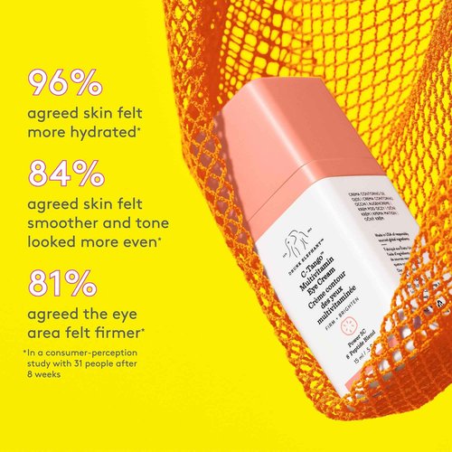 Drunk Elephant C-Tango Multivitamin Eye Cream - 15 ml/.5 fl oz - Vitamin C Eye Cream - Clean Clinical Skincare - Cruelty-Free - Dermatologist-Tested - Free of Essential Oils, Silicones, and Fragrance