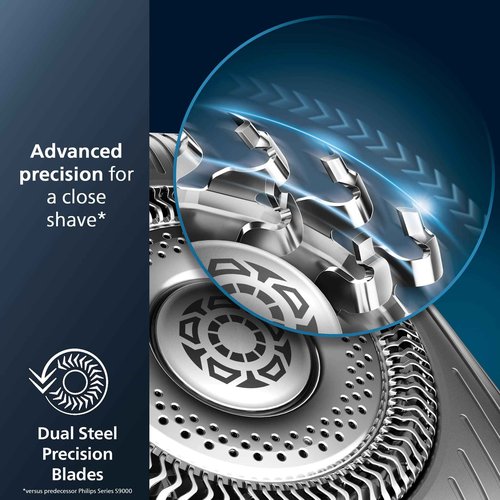 Philips Norelco Genuine SH91/52 Replacement Shaving Heads Compatible with Norelco Shaver Series S9000 and 9000 Prestige, Latest Version for Refreshed SH90/70, SH98/70, and SH98/80