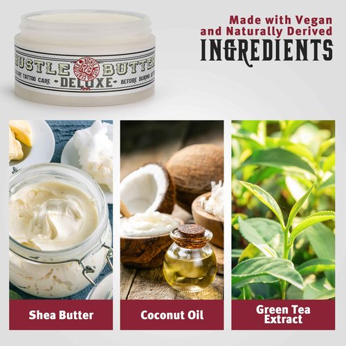 Hustle Butter Tattoo Aftercare Balm 5oz 2pack & Hustle Bubbles Tattoo Soap