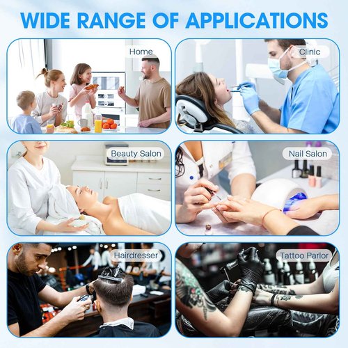 Nail Tool Sterilizer Cleaning Cabinet, LXIANGN Smart Sterilizer for Esthetician 12L Double Layer Large Capacity Cleaner Box Machine for Beauty Salons, Spas, Baby Bottle, Toys, Home Use (White)