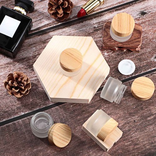 Geiserailie 150 Pieces Glass Cosmetic Containers Empty Sample Jars with Leak Proof Lids Makeup Sample Containers for Lotion Cream Cosmetic (5 Gram)