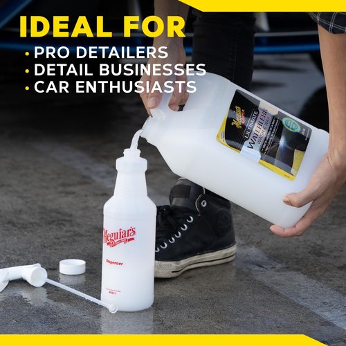 Meguiar's Ultimate Waterless Wash & Wax, Scratch-Free Waterless Car Cleaning Spray That Makes Detailing Quick and Easy, 2-in-1 Cleaner and Protection to Help Your Ride Shine, 1 Gallon (128 Oz)