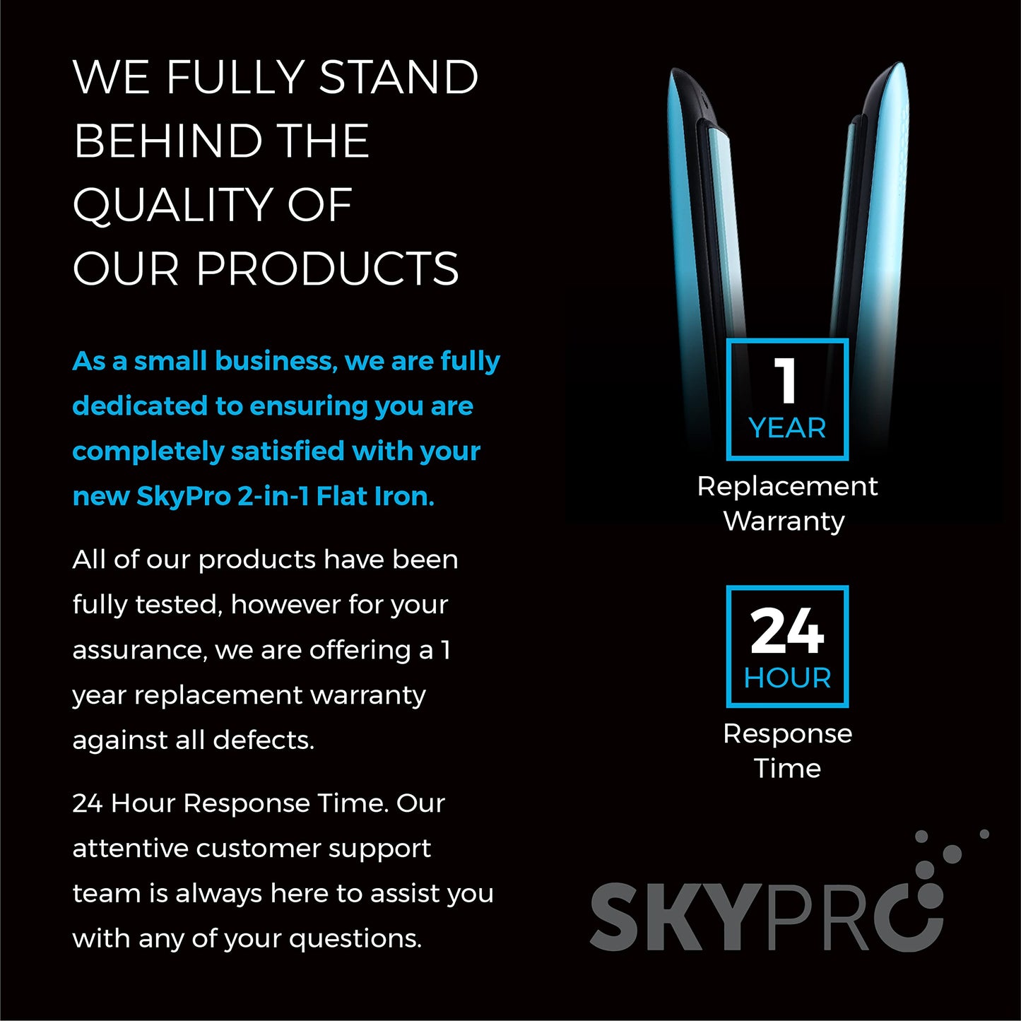 Professional Series Hair Straightener and Curler 2 in 1 by SKYPRO | 1 Inch Ceramic Tourmaline Ionic Flat Iron for Women with Anti-Frizz Negative Ions | Travel-Ready Dual Voltage Flat Iron