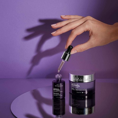 Institut Esthederm Intensive Retinol Cream, Aging Face Cream for Wrinkles and Uneven Skin Texture, Face and Neck