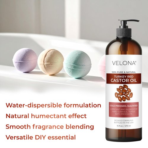 velona Castor Oil Turkey Red 7 lb | 100% Pure and Natural Carrier Oil | Cold Pressed | Hair, Body and Skin Care | Use Today - Enjoy Results