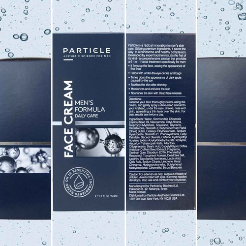 Particle 6-in-1 Face Cream for Men, Men’s Daily Hydrating Moisturizer with Vitamin C, Jojoba Oil, Vitamin E & Hyaluronic Acid, Skin Care Routine, Healthy Skin Support, Pack of 1, 1.7 FL OZ