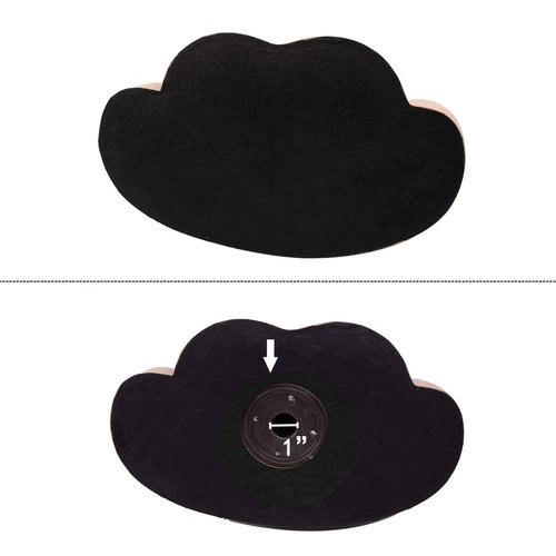 A1 Pacific Mannequin PVC Manikin Head Realistic Mannequin Head with Shoulder Bust Wig Head Stand for Wigs Display Making Styling PMH-DC487 (16.5 Inches, Tanned)