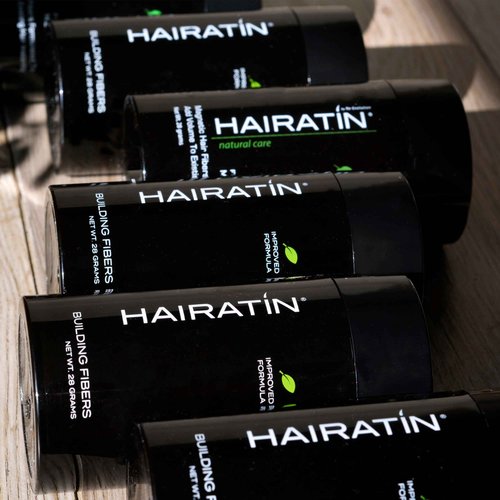 HAIRATIN Building Fibers for Thinning Hair, Dark Brown, 28G - Achieve Fuller, Natural Looking Results, Instantly Conceals Hair Loss in 10 Seconds, Thickener & Bald Spot Cover Up for Men & Women
