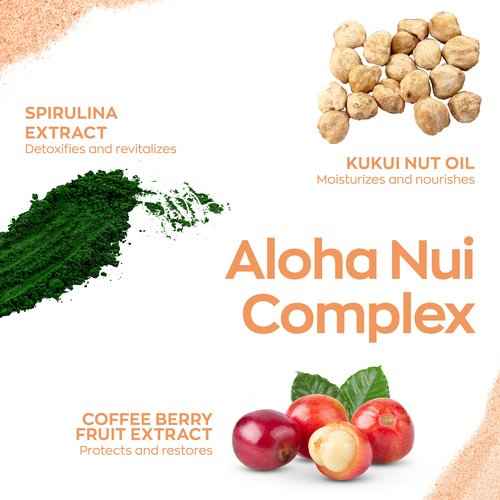 Hanalei Vegan and Cruelty-Free Skincare Set Made with Hawaiian Botanicals - Gentle Face Wash, Face Moisturizer, and Eye Cream For All Skin Types