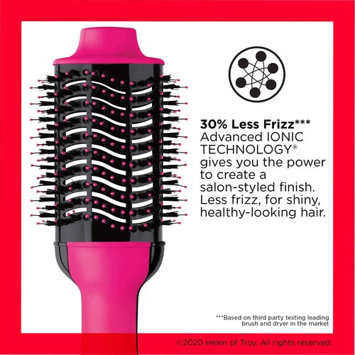 Revlon Revlon One-step Hair Dryer and Volumizer Hot Air Brush, Pink, 1 count