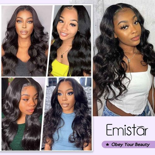 Long Wavy V Part Wigs For Black Women, Wear&Go Upgrade U Part Wig, Glueless Half Wig Heat Resistant Synthetic Hair Soft As Human Hair (24 Inch) (Natural Black, 24 Inch)