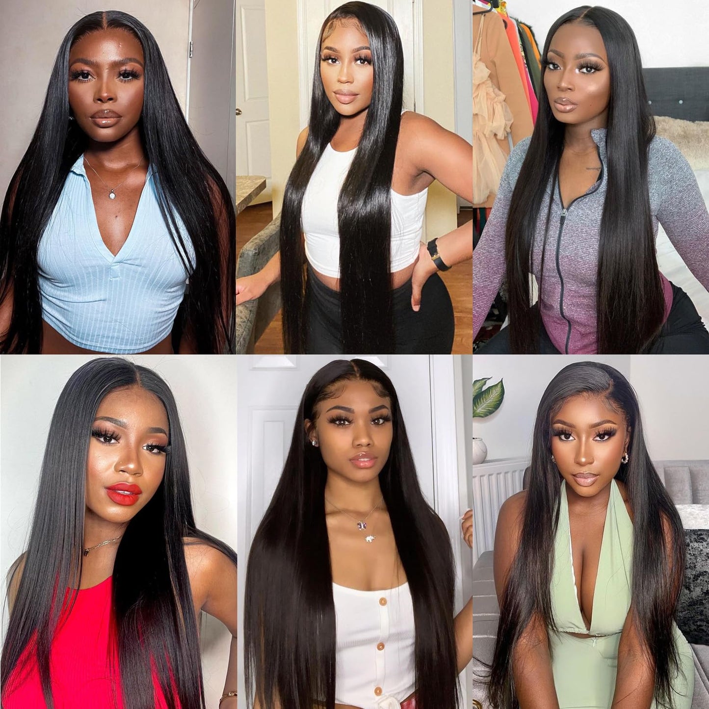 10A Straight Human Hair Bundles Brazilian Human Hair Bundles 20 22 24 26 Inch 100% Unprocessed Virgin Bundles Human Hair 4 Bundles Human Hair Double Weft Remy Hair Bundles Natural Black Deals