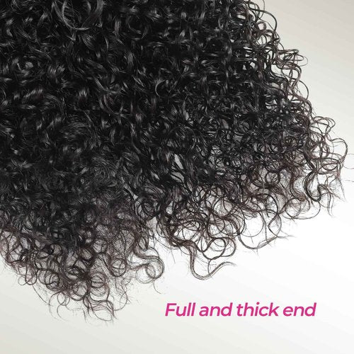 Human Braiding Hair for Boho Braids Human Hair Water Wave 26 Inch 2 Bundles 100g Wet and Wavy Human Hair for Boho Knotless Braids Bulk Boho Human Hair Extensions (Natural color, 26 inch)