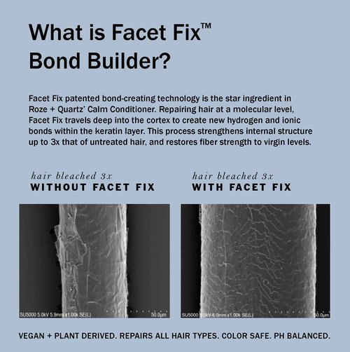 Roze + Quartz Calm Conditioner (Refill 16oz 500ml) with Facet Fix™ Bond Builder