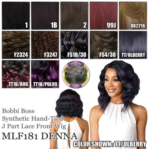 BOBBI BOSS Premium Synthetic Lace Front Wig - MLF181 DENNA (2)