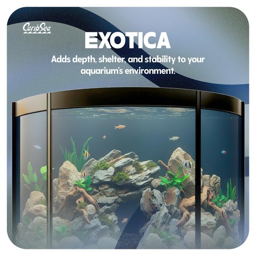 Carib Sea Exotica Mountain Aquascaping Stone - 25 lbs - Natural Rock for Aquascaping, Ideal for Freshwater Tanks, Enhances Aquatic Landscapes & Tank Aesthetics