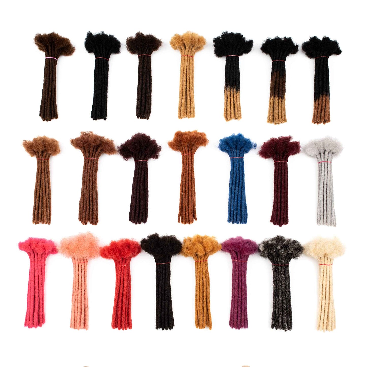 LinkMai 0.2-0.8cm Locs 8-18 I nch 20 Strands 100% Real Human Hair Dreadlock Extensions for Man/Women Permanent Loc Extensions Bundles Can Be Dyed Bleached Curled & Twisted (0.8CM, 1B, 18 INCH)