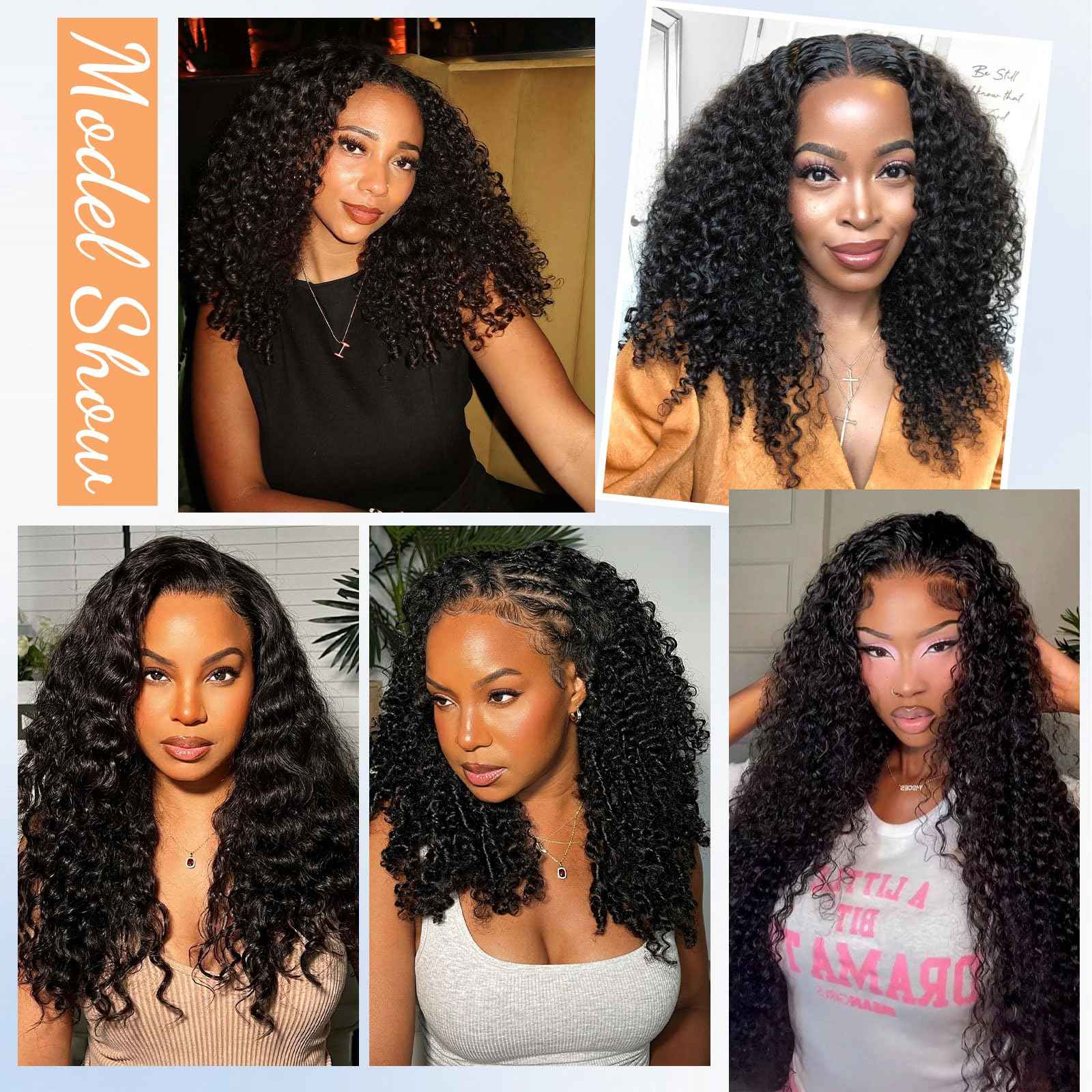13x6 Frontal Human Hair Burmese Curly HD Transparent Lace Ear to Ear Lace Frontal Closure With Baby Hair Free Part 100% Virgin Human Hair Natural Black 14 Inch