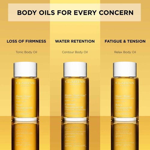 CLARINS Contour Body Treatment Oil | Visibly Firms, Tones and Reduces Sponginess | Skin Texture Is Improved To The Touch After First Use* | Dermatologist Tested | Natural 100% Plant Extracts
