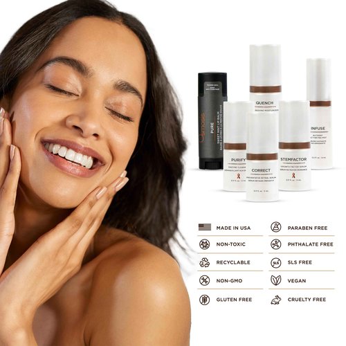 Osmosis Age Reversal Skincare Deluxe Kit, 6 Piece Introductory Anti-Aging Skin Care Regimen, Healthy, Youthful Glow, Travel Size