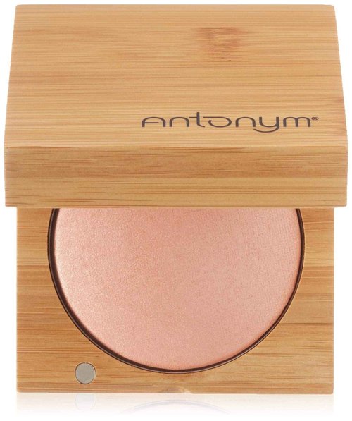 Antonym Cosmetics Baked Blush for Cheeks Face Powder Makeup Wrinkle Defying Minimize Fine Lines Pores Mattifying Highlighting Tan Contour (Crush)