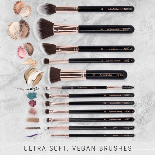 Niré Beauty Most Loved Artistry and Eye Brush Set - Your Best Selection of Makeup Brushes Great for Professionals and Beginners