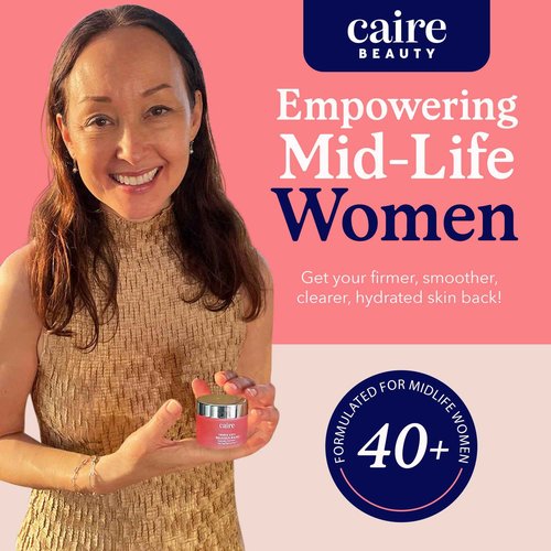 Caire Beauty Anti Aging Hyaluronic Acid Gel Cream Face Lift Molecule Mask, Skin Lift Gel Moisturizer For Face, Neck and Chest - 40 ml