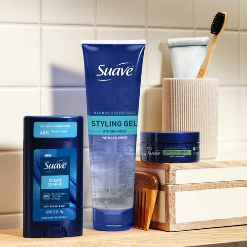 Suave Ocean Charge Men’s Antiperspirant Deodorant, All Day Marine & Driftwood Scent, for 48hr Odor & Wetness Protection, 2.7oz, 12 Pack