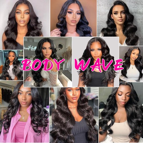5x5 HD Lace Closure Wigs Human Hair Pre Plucked with Baby Hair Pre Cut Lace Glueless Wig Wear and Go 3 Seconds Body Wave Lace Closure Wig with Natural Hairline 200% Density (Natural color, 26 Inch)