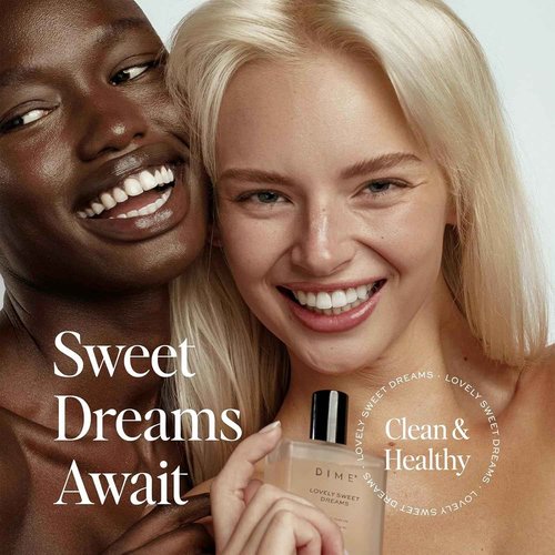 DIME Beauty Perfume Lovely Sweet Dreams, 1.7 oz / 50 ml - Warm Vanilla and Floral Scent, Hypoallergenic, Clean Perfume, Eau de Toilette For Women (Packaging May Vary)