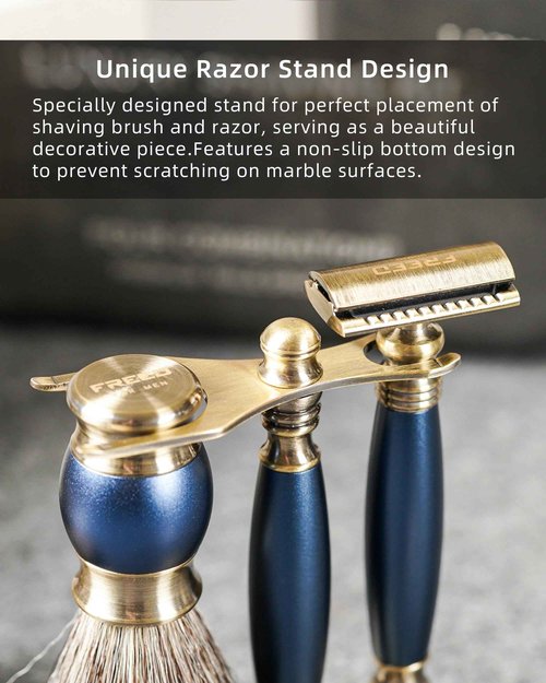 FREED Luxury Shaving Set for Men - Double Edge Safety Razor with alloy handle include 120 count Japanese 6cr13 Stainless Steel blade, It's the best gift for men, fathers,or birthdays