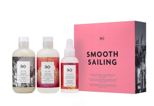 R+Co The Smooth Sailing Kit (Bel Air Shampoo 8.5 oz + Conditioner 8.5 oz+ Hot Spell Balm 4.2 oz) - AUGUST LAUNCH 2023
