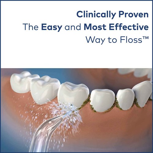 Waterpik Water Flosser Classic Professional WP 72, Countertop Oral Irrigator, White & DT-100E Implant Denture Replacement Tips Water Flosser Tip Replacement, Clear, 2 Count