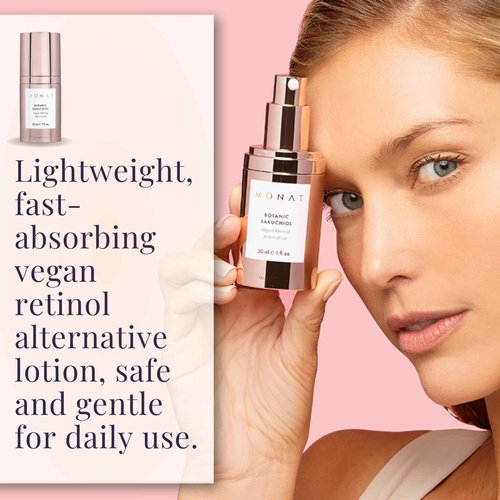 MONAT Botanic Bakuchiol Vegan Retinol Alternative Lotion – Natural Skin Transformation Long-Lasting Hydration – Lightweight Face Moisturizer – Nightly Skincare Ritual – All Skin Types
