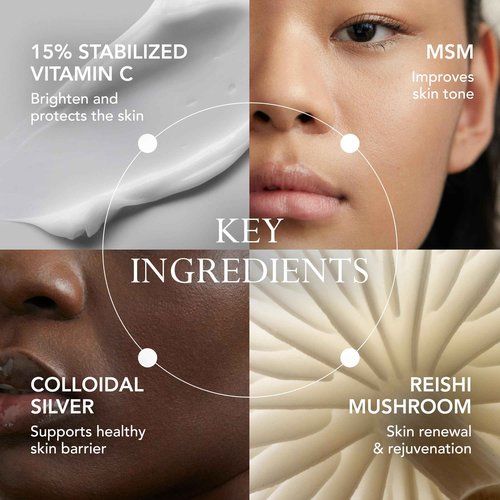 KAT BURKI 15% Stabilized Vitamin C Intensive Face Cream, Radiance-Boosting Moisturizer for Glowing, Hydrated Skin, 1 Fl Oz