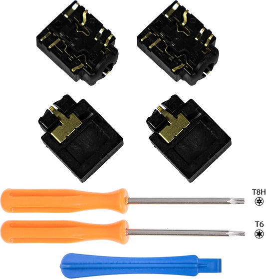 2024 Headphone Jack Plug Port 3.5mm Headset Connector Port Socket for Xbox One Controllers - for Both Standard and S Models 1708 (4 Pack)