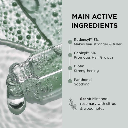 Lazartigue Fuller Hair Serum, Vegan Densifying Growth Treatment with Capixyl & Redensyl, Boosts Volume & Thickness for Fine or Thinning Hair, Silicone & Paraben-Free,1.7 Fl Oz