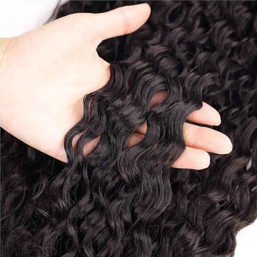 Ponytail Extension Drawstring Human Hair Clip in Pony Tail Hair Extensions for Black Women Curly Wave Thick Natural Looking Hair Pieces Water Wave Human Hair Ponytail（24Inch）