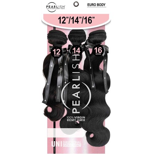Sensationnel Pearlish multi bundle - euro body deep pearl conditioned 15a soft remy beauty supply sew in or glue on human hair layered lengths (10 12 14 inch, NATURAL)
