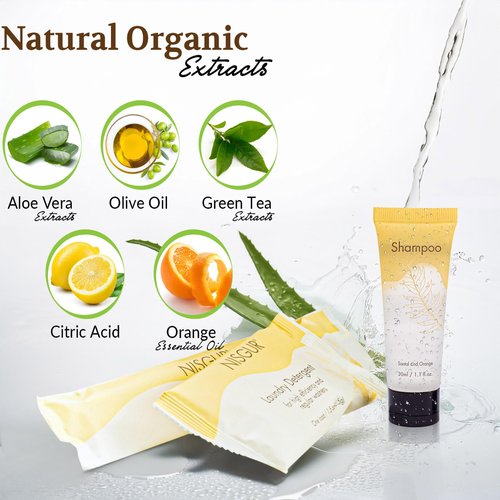 All in Kit Hotel Toiletry Set Hotel Bar Soap Shampoo and Conditioner 3-Piece Toiletry Kit Total 150 Pieces Per case