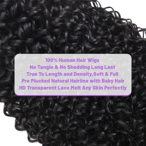 ILHILH 13x6 Deep Wave Lace Front Wigs Human Hair Pre Plucked HD Lace Frontal Deep Wave Wig Pre Plucked 200 Density Brazilian Glueless Wet and Wavy Wig 20 Inch