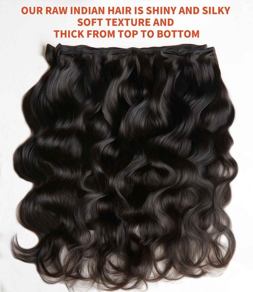 MLIP Raw Bundles Human Hair Body Wave, No Tangle Shedding, Keep Texture Silky Soft After Multiple Washes, 15A Raw Indian Hair Bundles 18 Inches, Triple Lifespan 3X