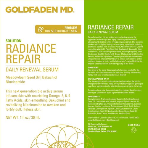 GOLDFADEN MD Radiance Repair Daily Renewal Serum 1 Fl Oz