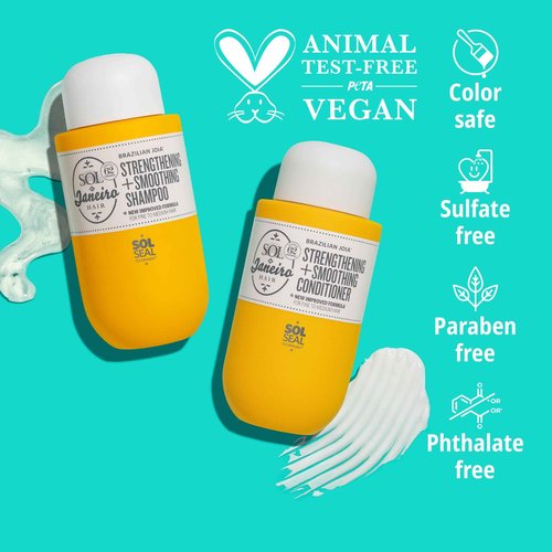 Sol de Janeiro Damage Repair Shampoo, Conditioner, Leave-In Conditioner Set