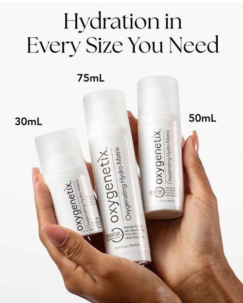 Oxygenetix Oxygenating Hydro-Matrix (2.54oz) | Lightweight Aloe-Based Face Moisturizer with Hyaluronic Acid for Sensitive, Dry, or Compromised Skin