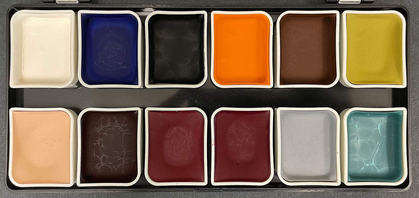 Narrative Cosmetics Zombie Alcohol-Activated Palette, Activator, and Remover Kit, Professional SFX Makeup Set